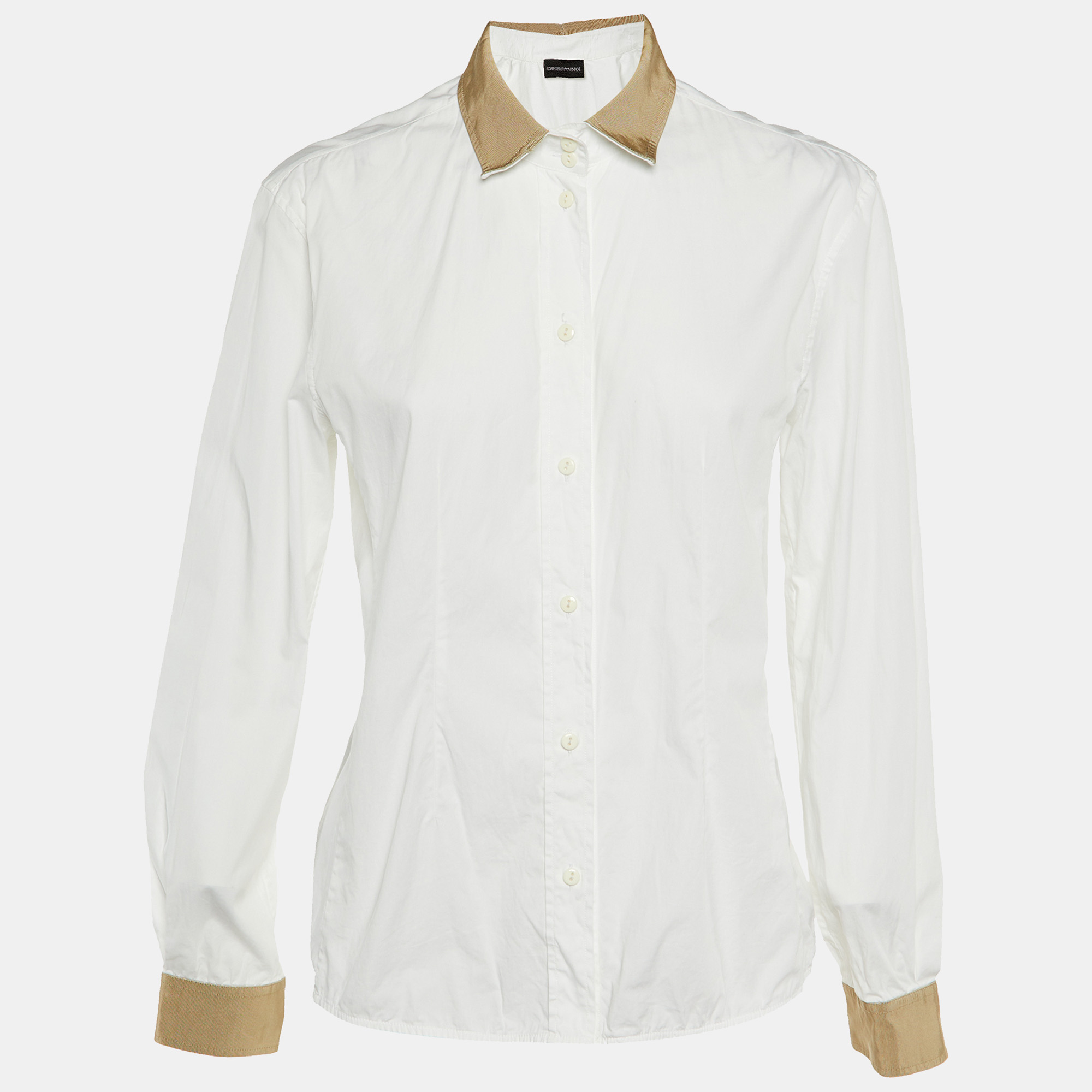 

Emporio Armani White Cotton Button Front Shirt M