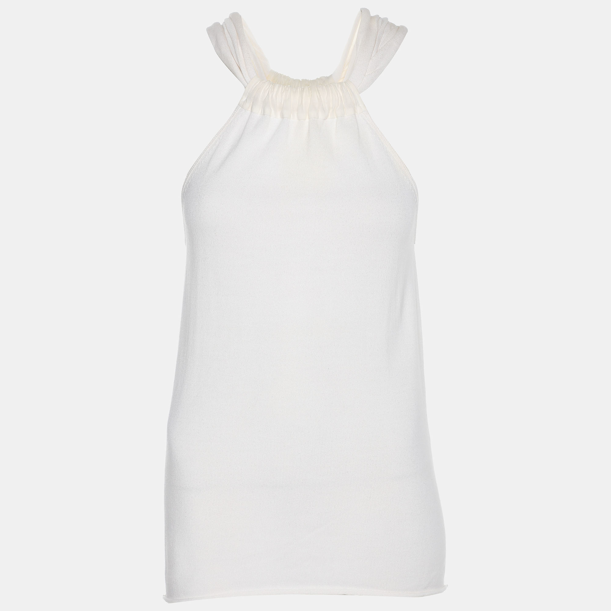 

Emporio Armani Cream Cotton Knit Top M