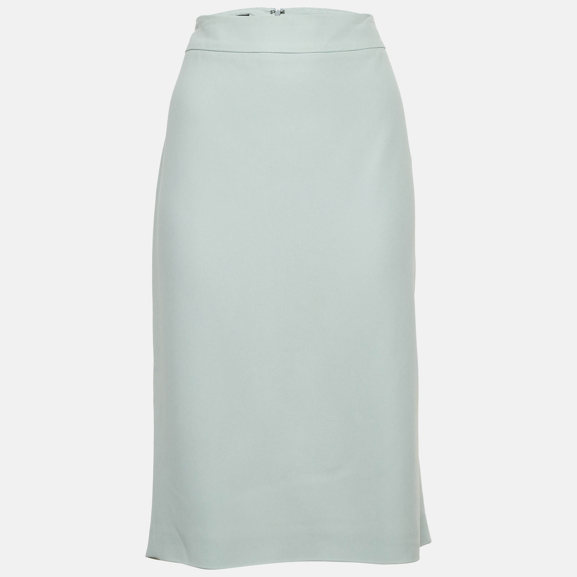 

Emporio Armani Pale Blue Crepe Pencil Skirt L