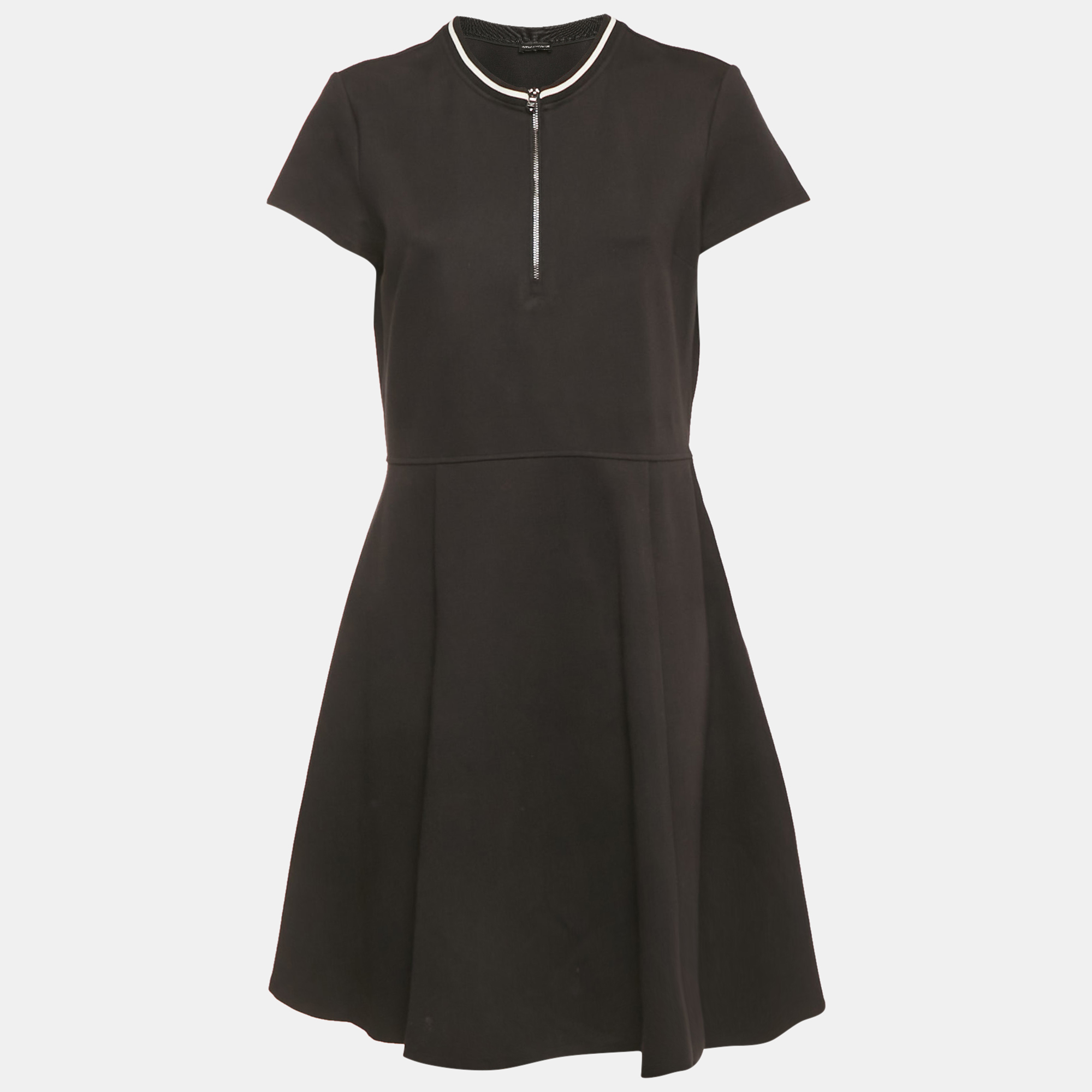 

Emporio Armani Black Knit Short Dress M