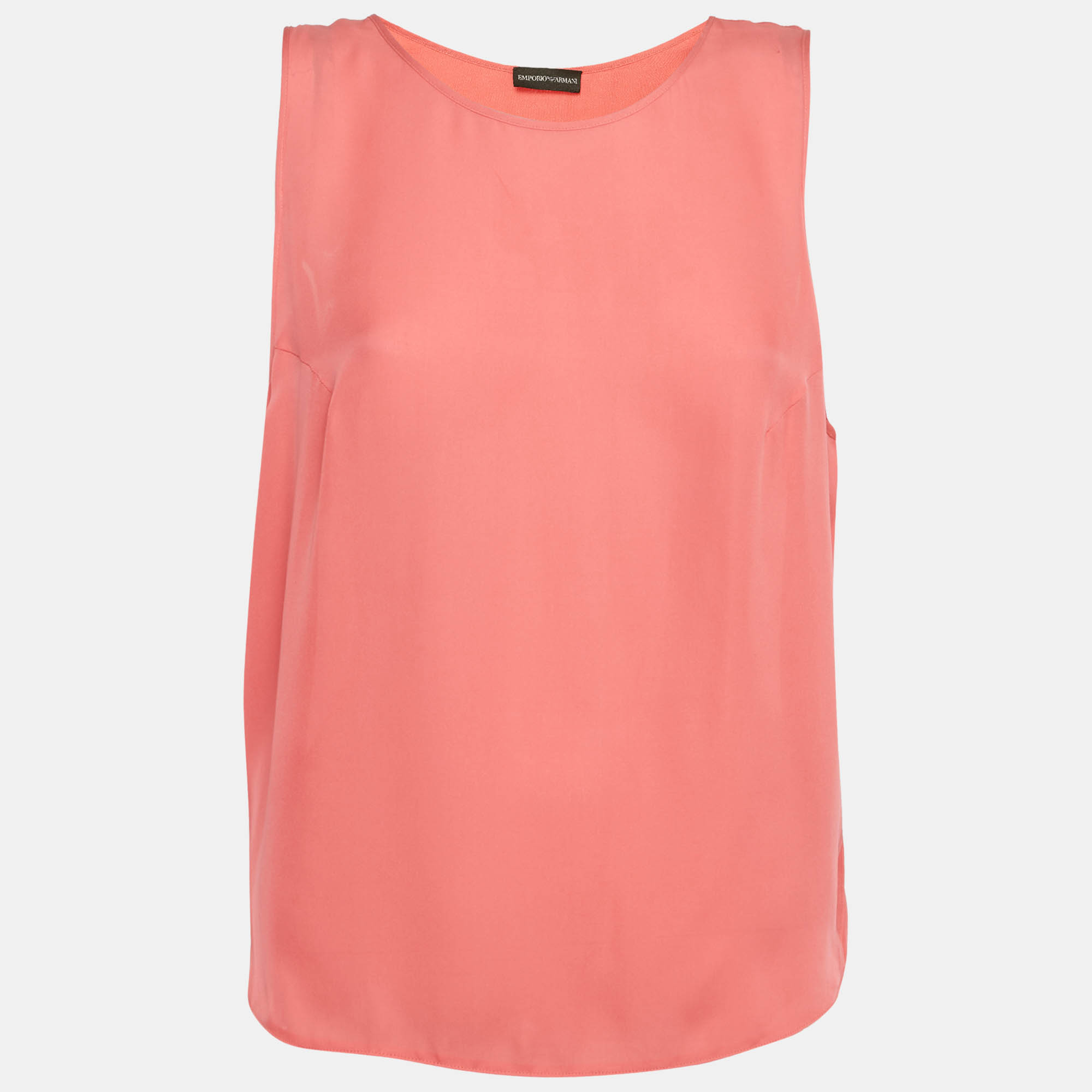 

Emporio Armani Pink Silk Sleeveless Tank Top L