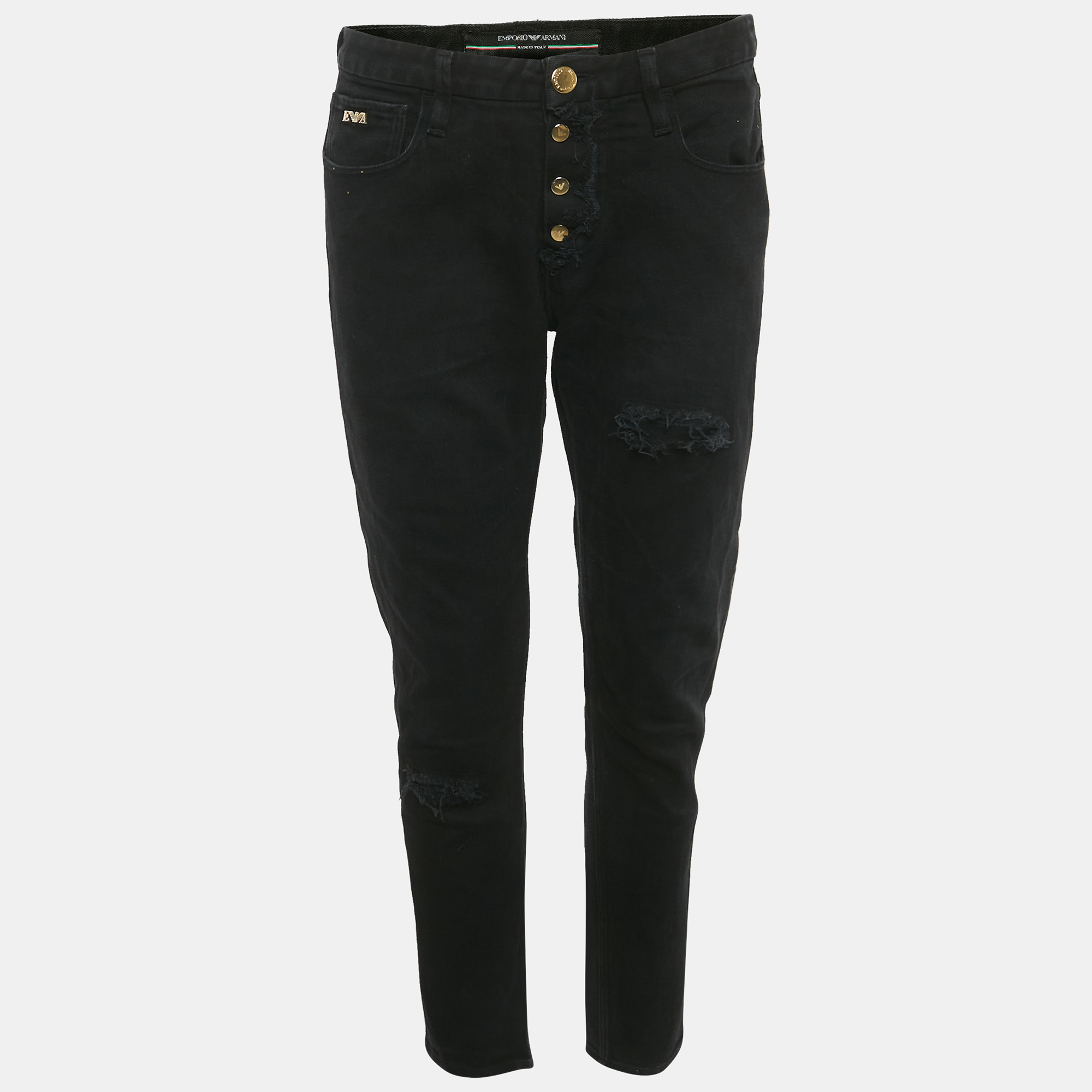 

Emporio Armani Black Denim Jeans L/Waist 30"
