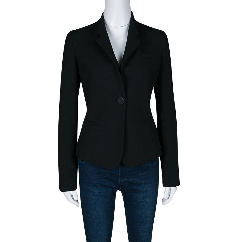 

Emporio Armani Black Diagonal Striped Blazer