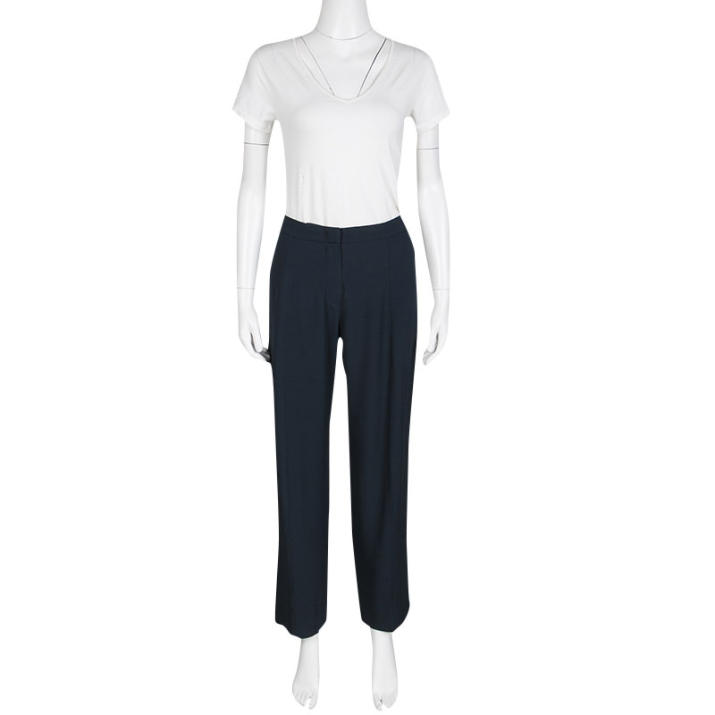 

Emporio Armani Navy Blue Tailored Formal Trousers