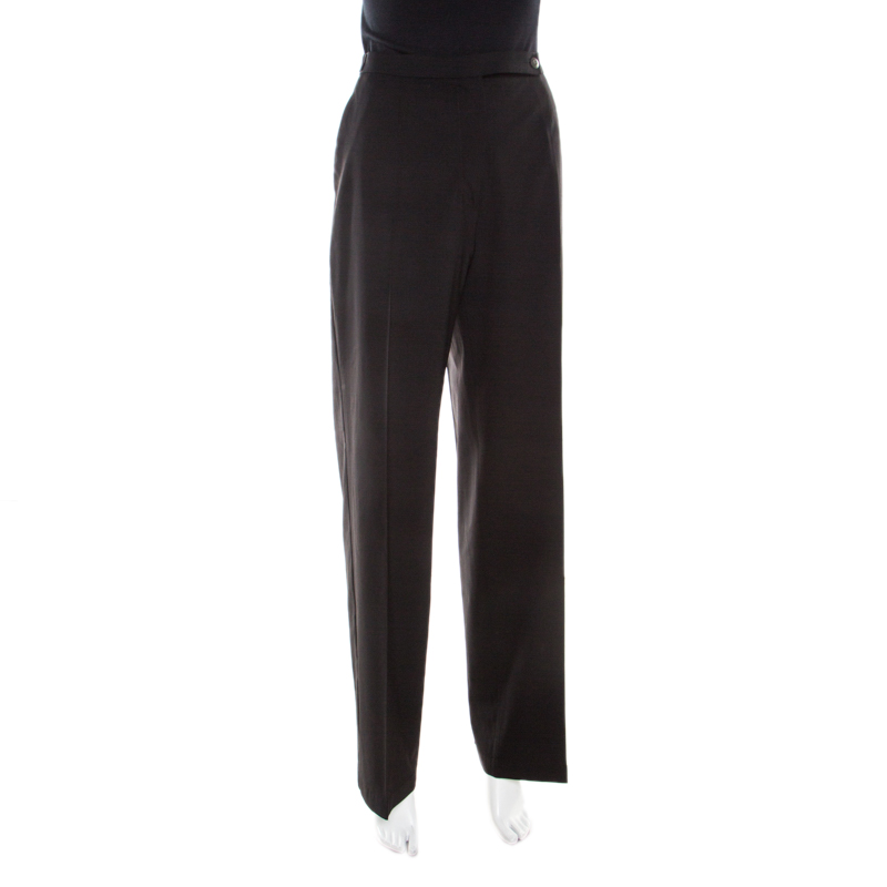 

Emporio Armani Black Tailored Wide Leg Trousers