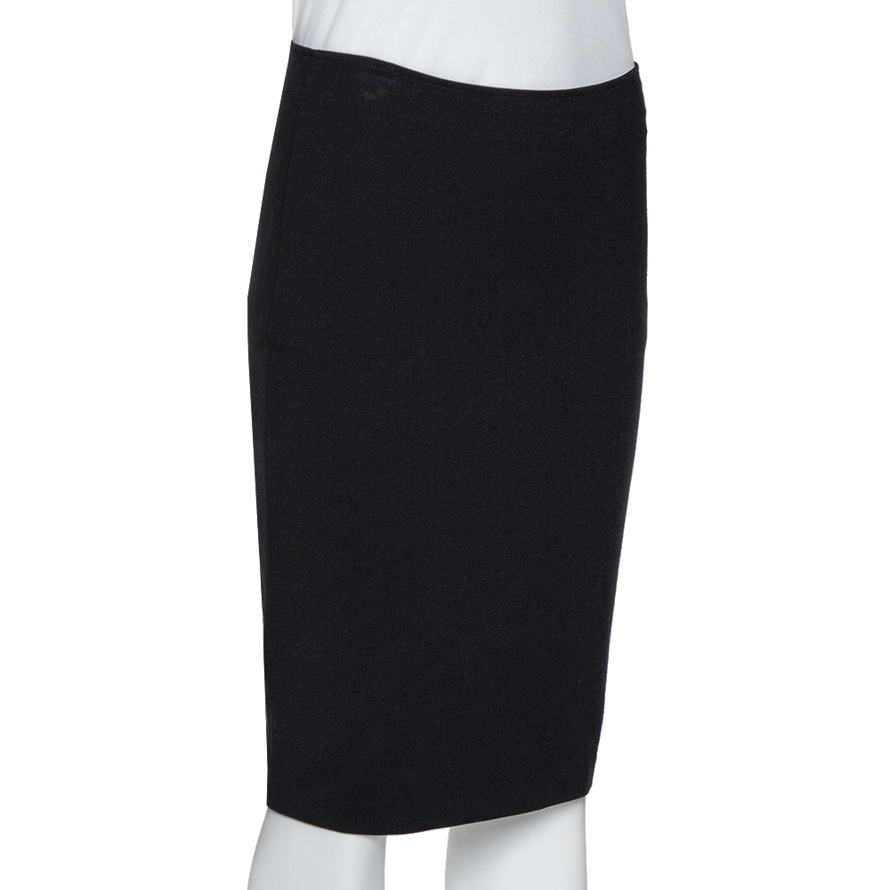 

Emporio Armani Black Stretch Jersey Pencil Skirt