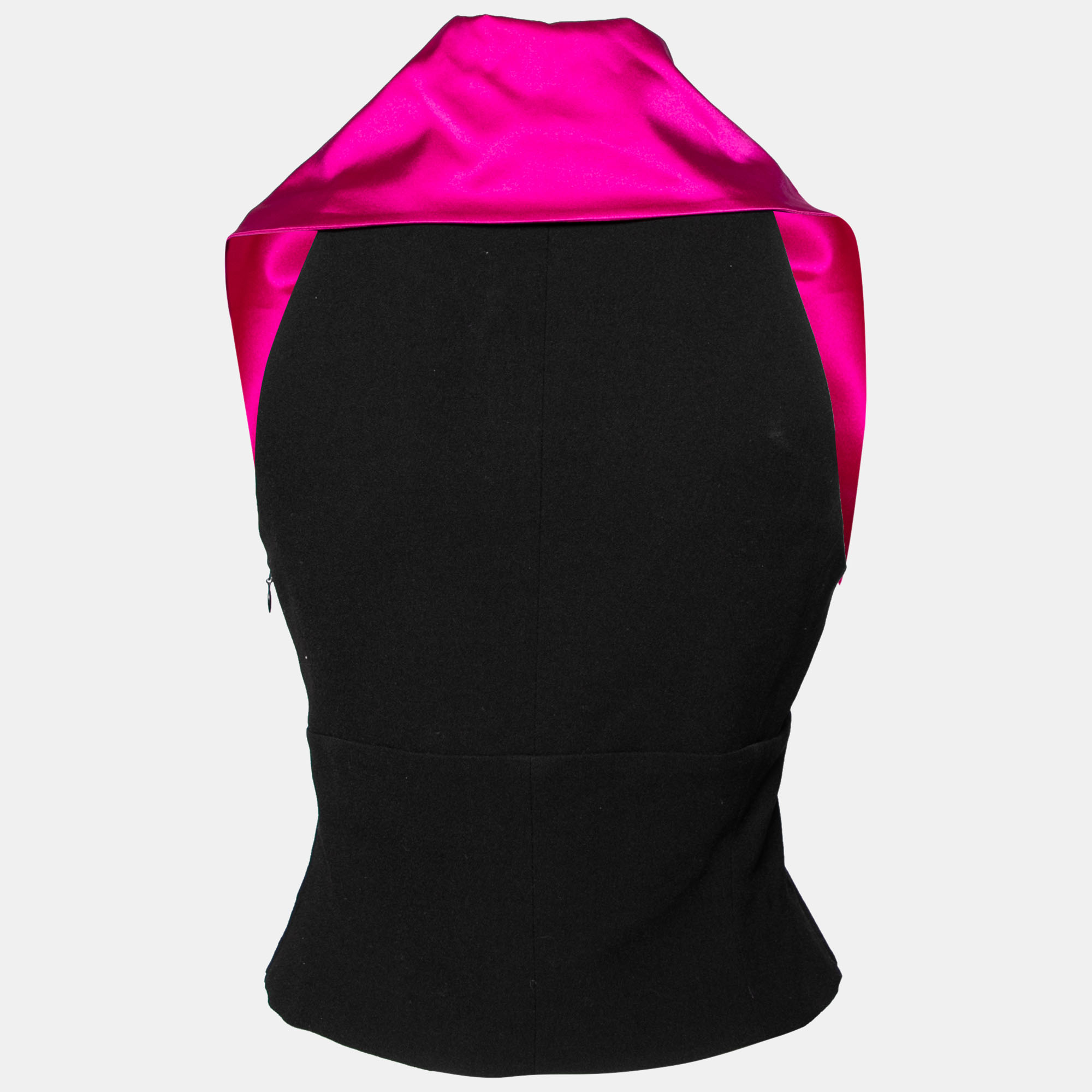 

Emporio Armani Black and Pink Wool Top