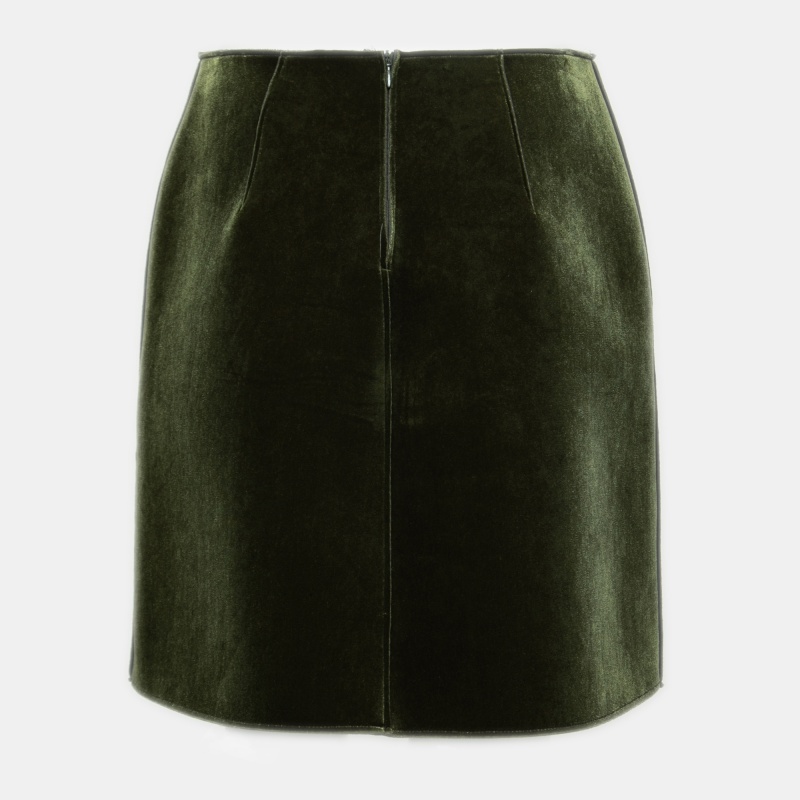 

Emporio Armani Green Textured Neoprene Mini Skirt