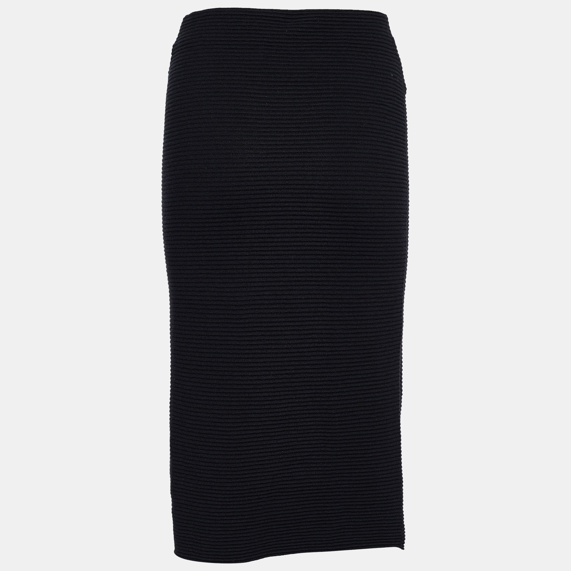 

Emporio Armani Black Knit Midi Skirt