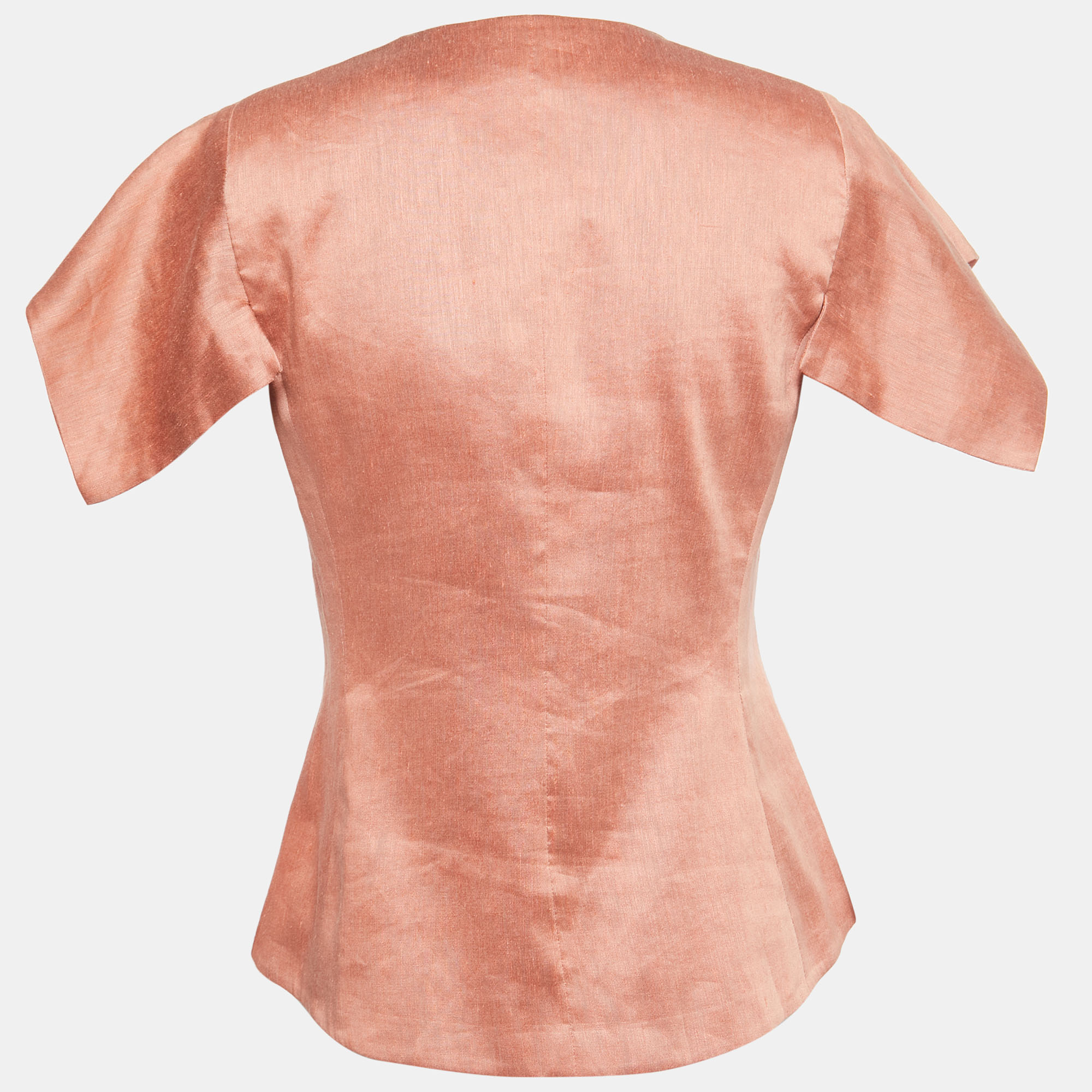 

Emporio Armani Pink Linen & Silk Top