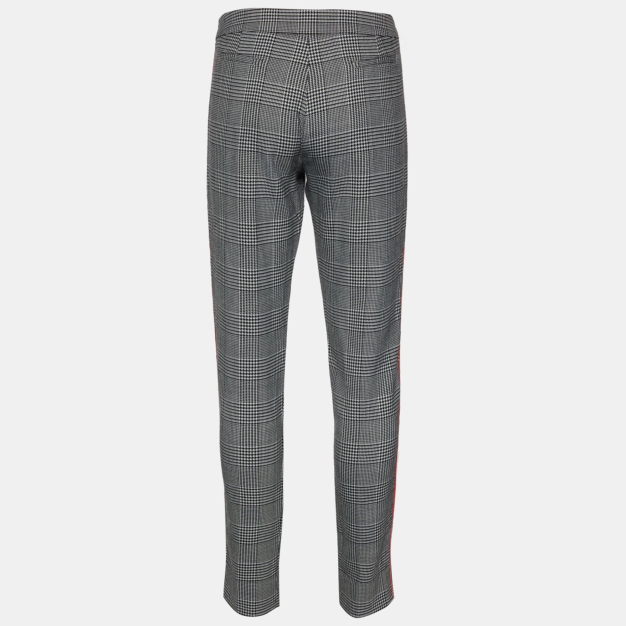 

Emporio Armani Black Houndstooth Pattern Wool & Cotton Pants