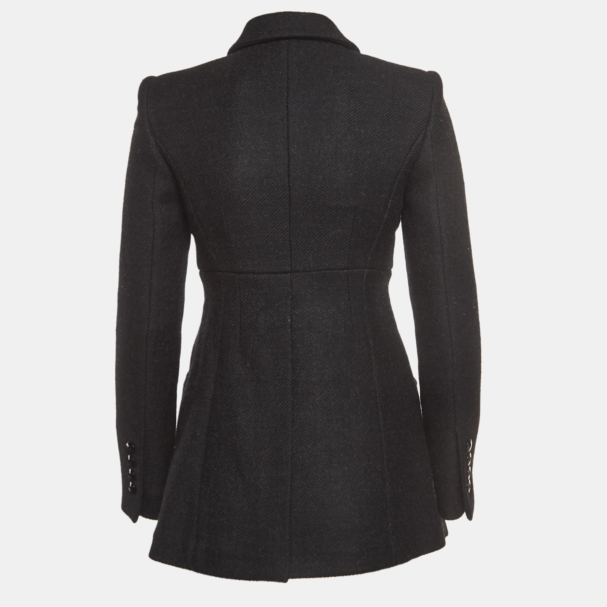 

Emporio Armani Black Wool Double Breasted Coat