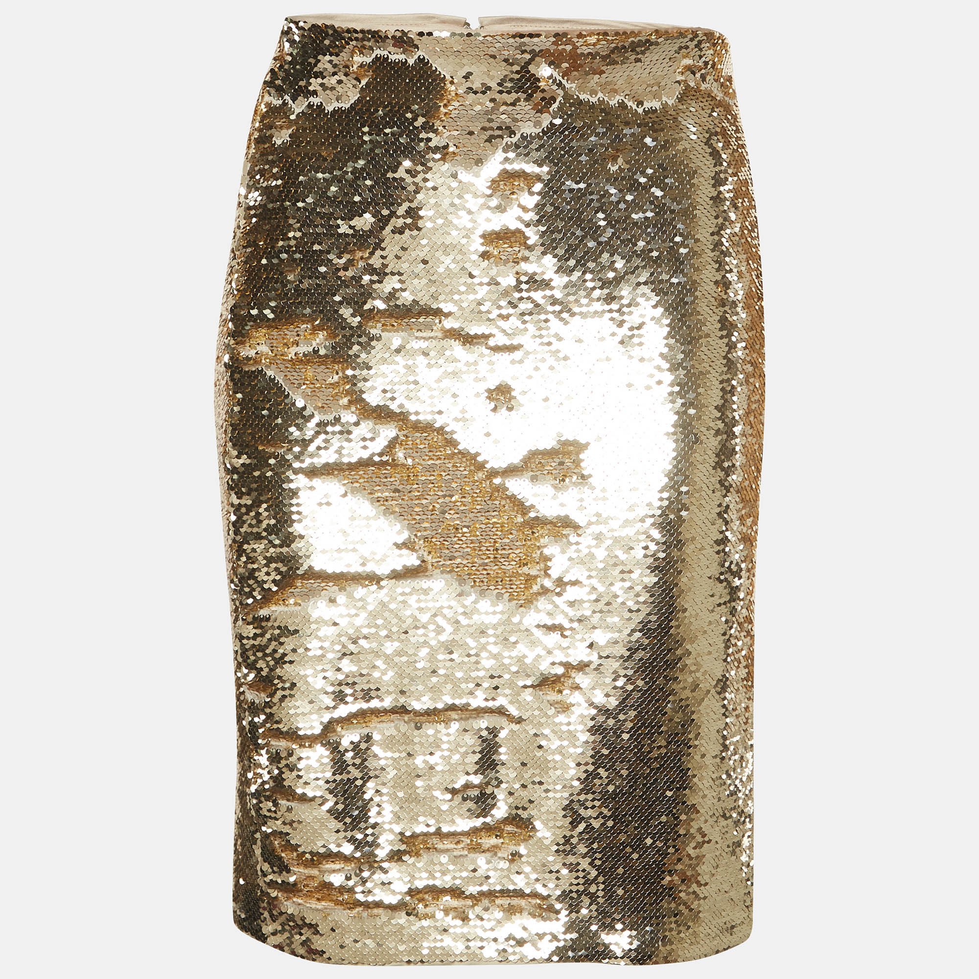 

Emporio Armani Gold Sequin Pencil Skirt