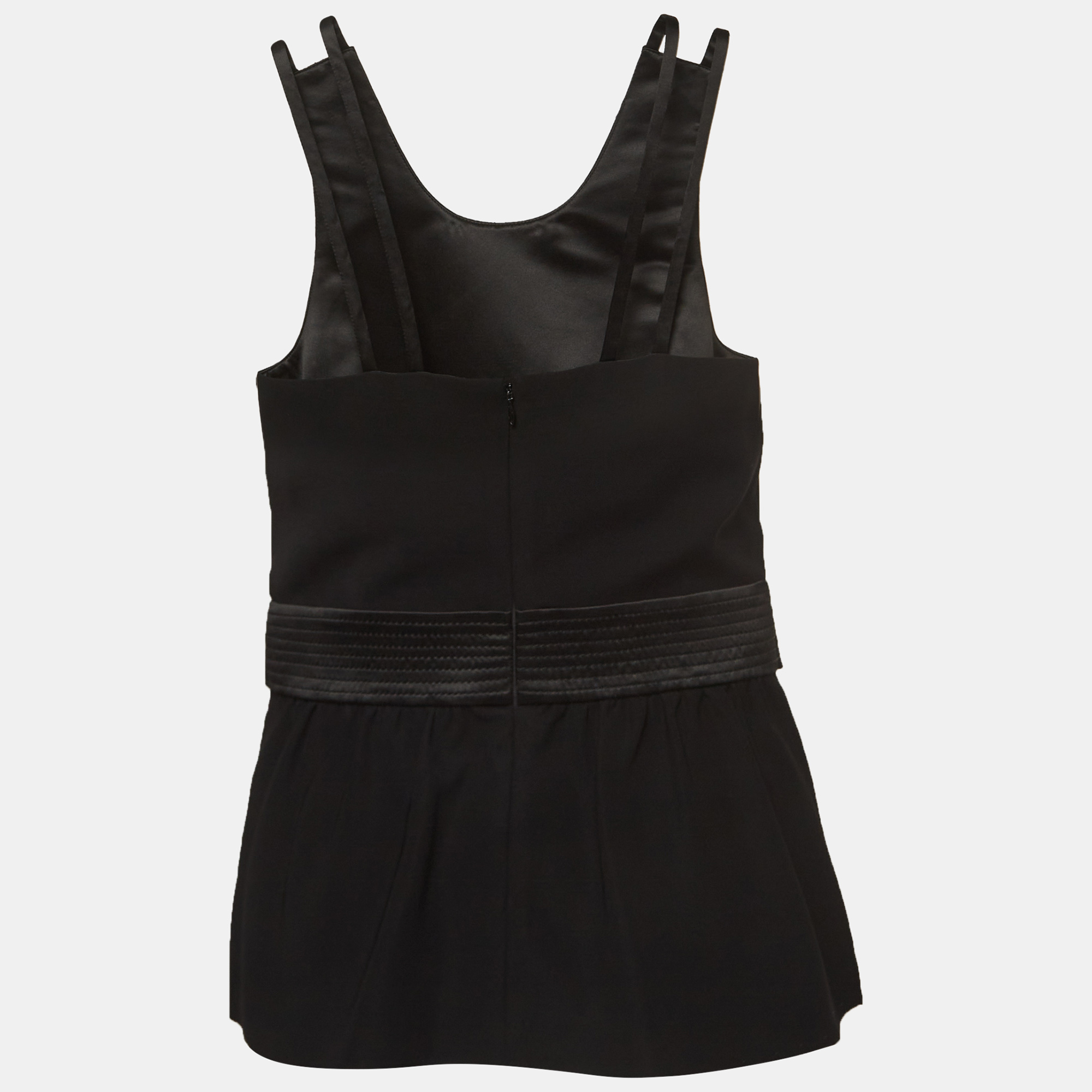 Emporio Armani Black Knit Sleeveless Top S 