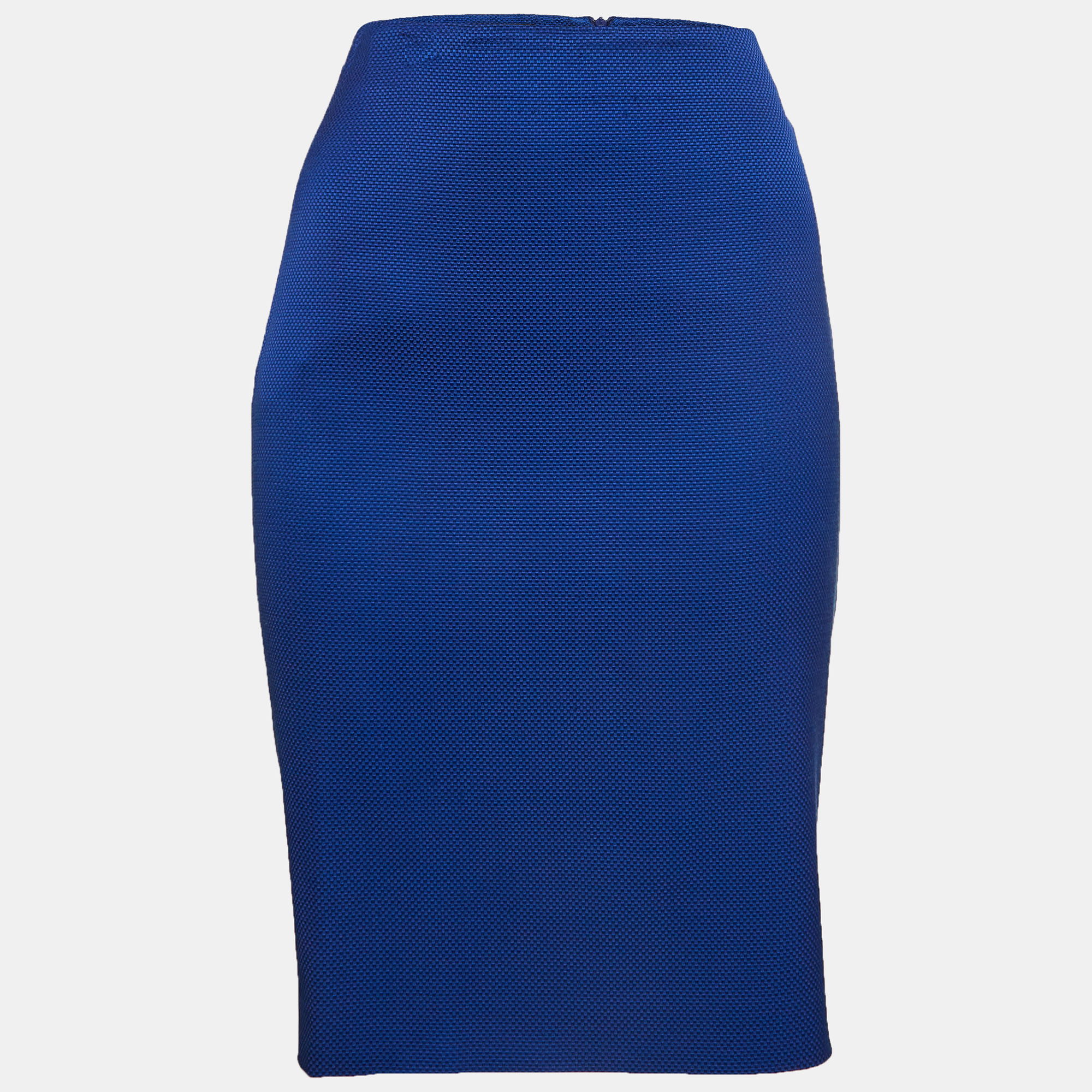 Pre-owned Emporio Armani Blue Canvas Pencil Skirt M
