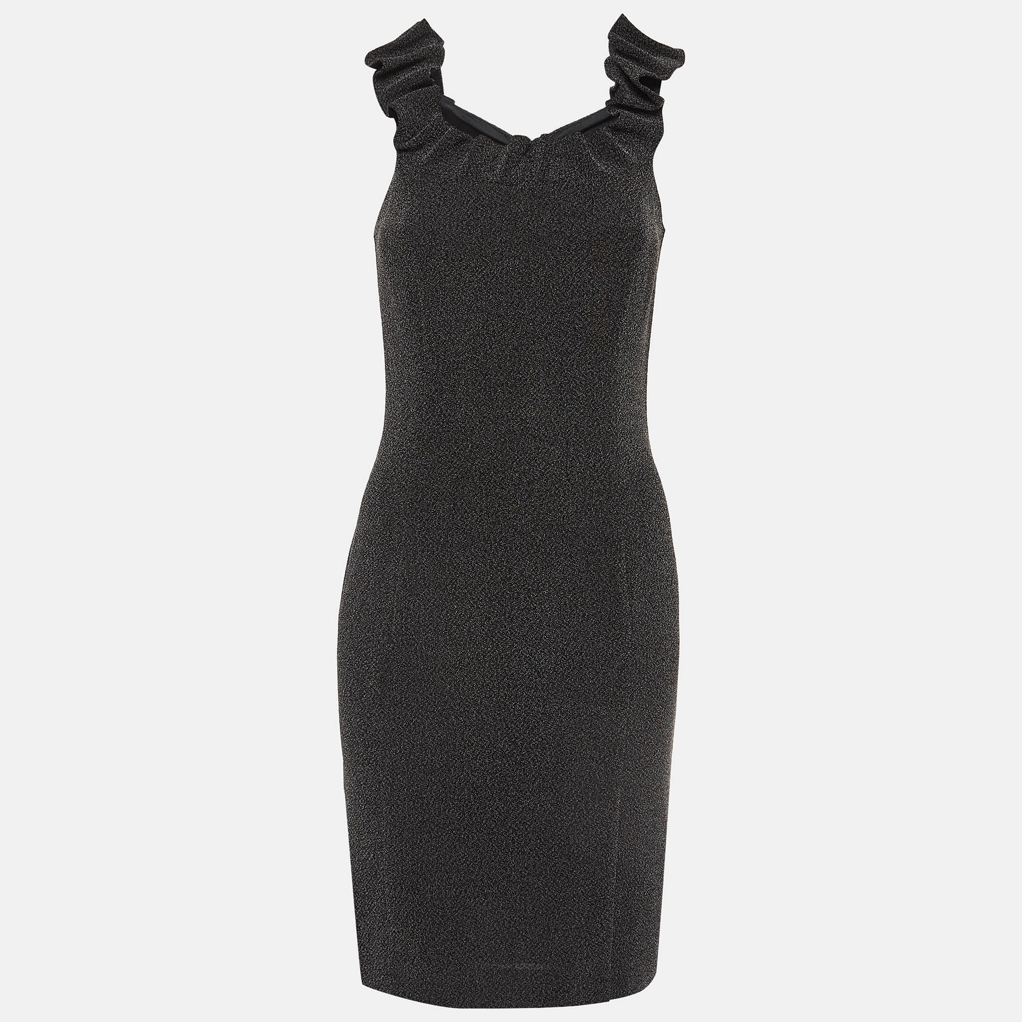 

Emporio Armani Black/Grey Knit Mini Dress S