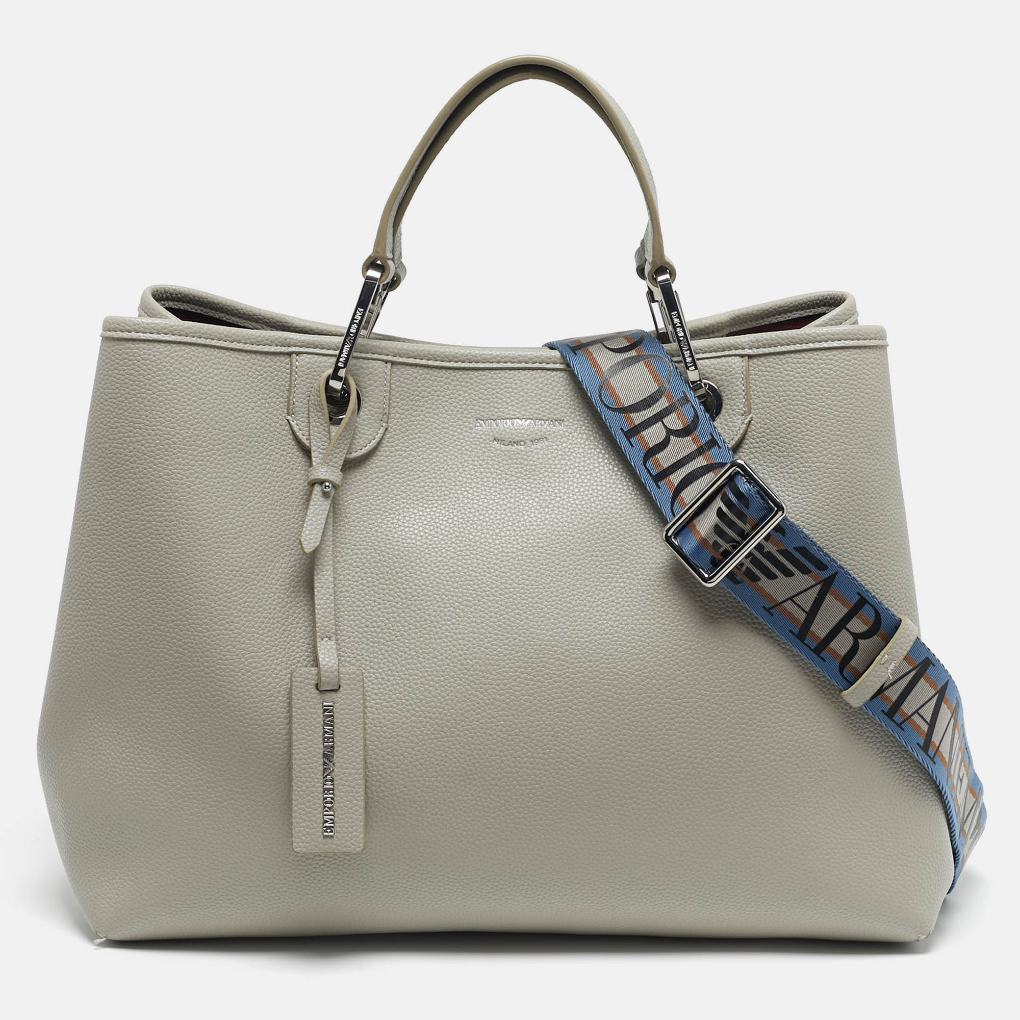 

Emporio Armani MyEA  Grey Faux Leather Shopper Tote