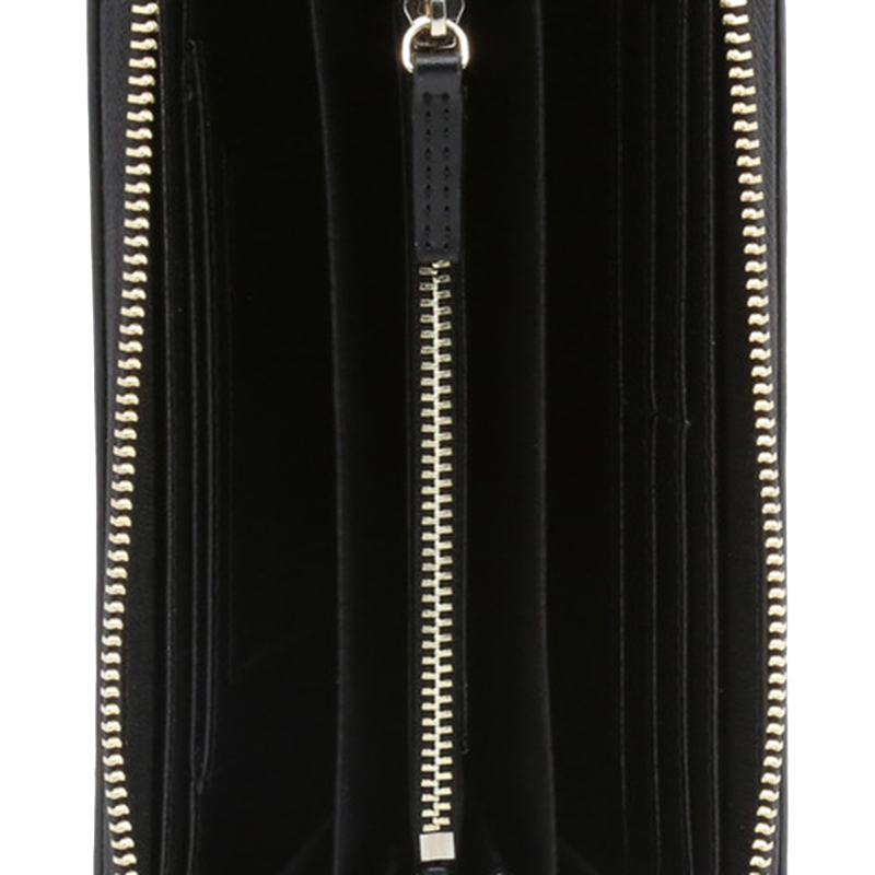 

Emporio Armani Black Faux Leather Zip Around Wallet