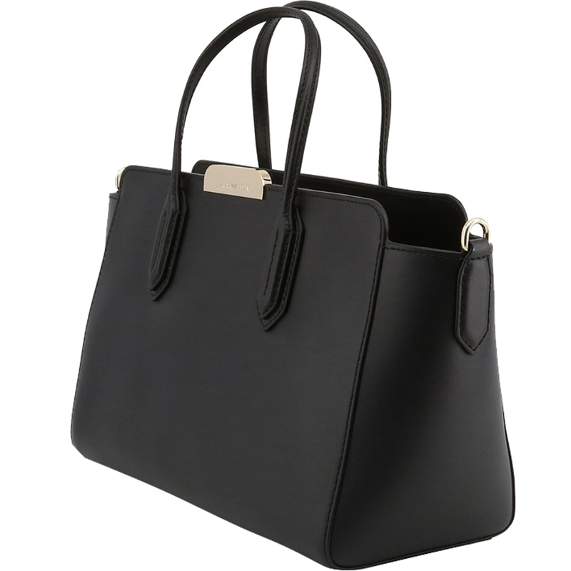 

Emporio Armani Black Leather Satchel Bag