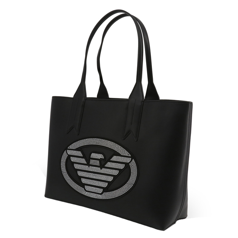 

Emporio Armani Black PVC Shopping Tote Bag