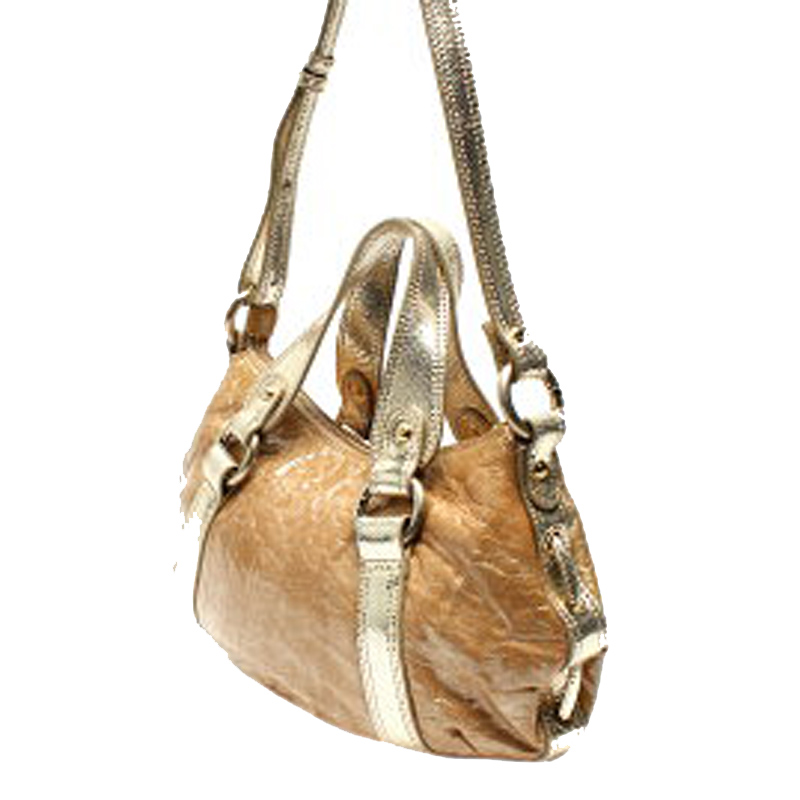 

Emporio Armani Gold/Silver Leather Shoulder Bag