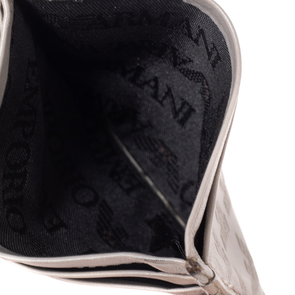 

Emporio Armani Grey Leather Card Holder