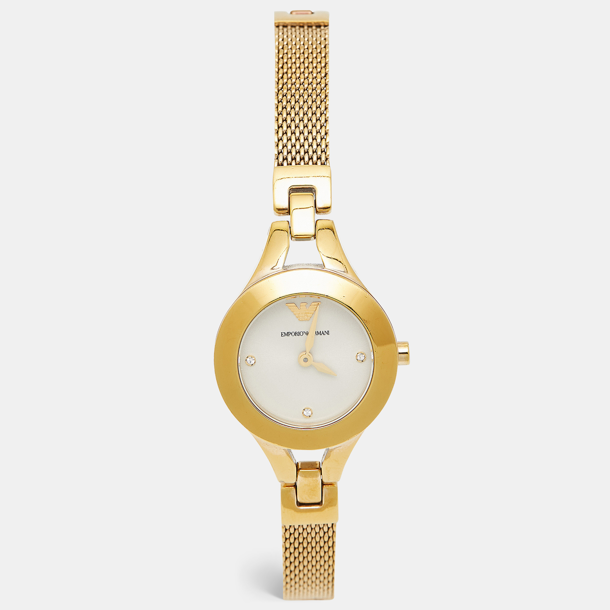 

Emporio Armani Champagne Gold Tone Stainless Steel Classic AR7363 Women's Wristwatch