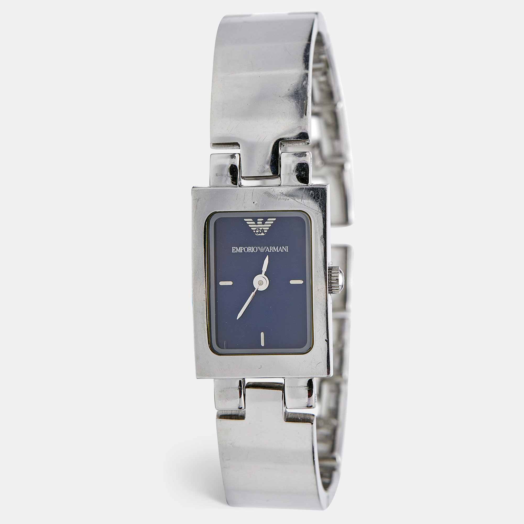 

Emporio Armani Blue Stainless Steel AR5416 Women's Wristwatch, Silver