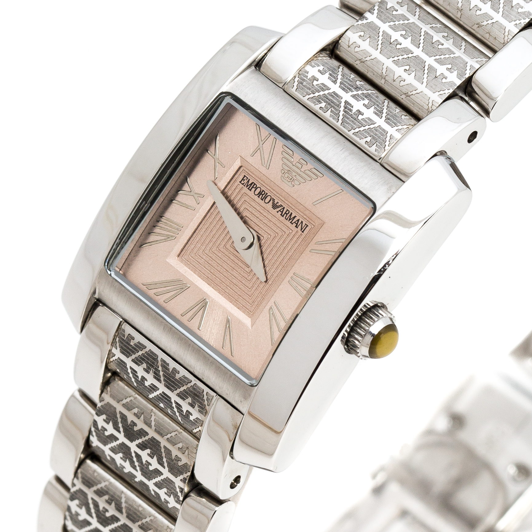 

Emporio Armani Peach Stainless Steel AR5710 Women's Wristwatch, Silver