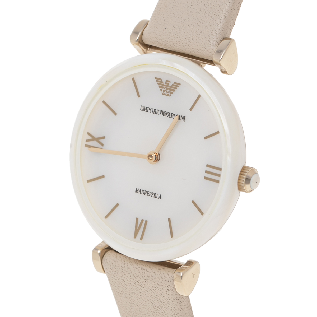 

Emporio Armani Mother of Pearl Ceramic TBar AR11041 Women's Wristwatch, White