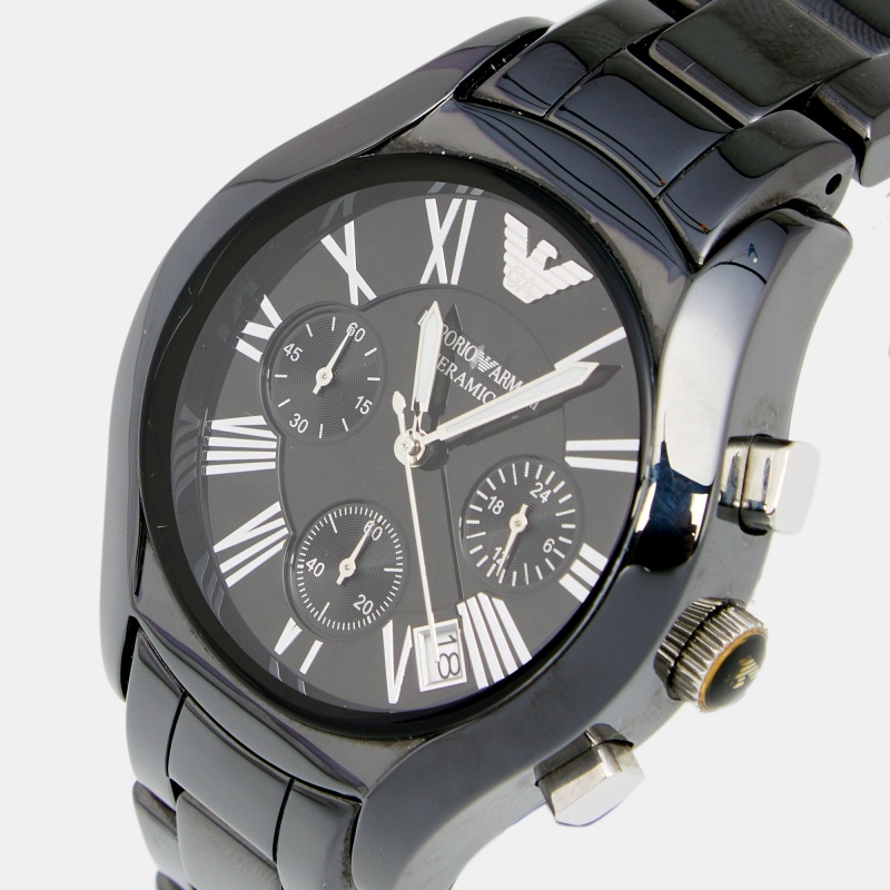

Emporio Armani Black Ceramic Stainless Steel AR1401 Women's Wristwatch