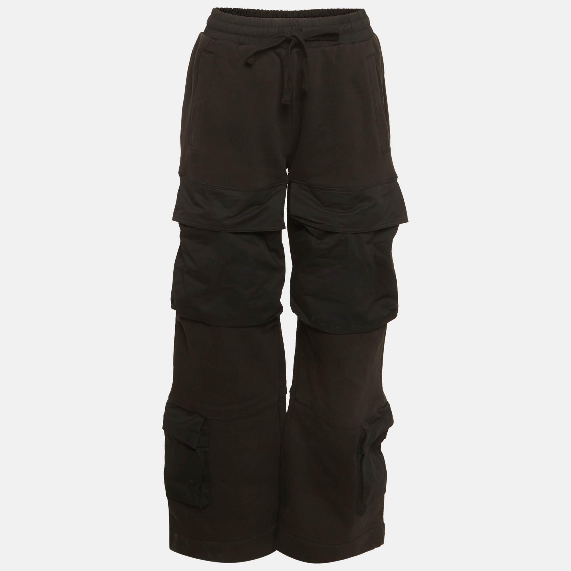 

Entire Studio Black Jersey Utility Track Pants S