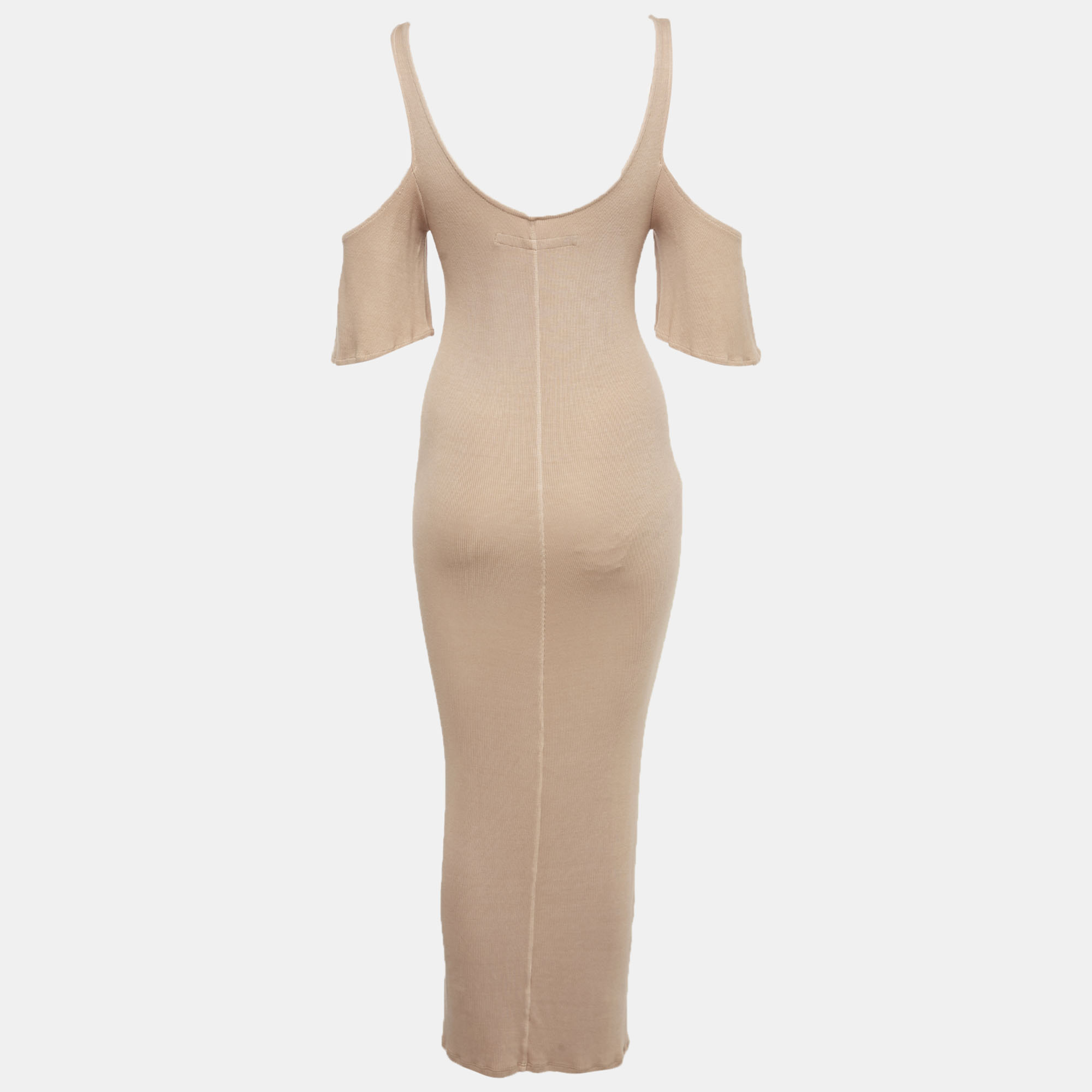 

Enza Costa Beige Rib Knit Maxi Dress M