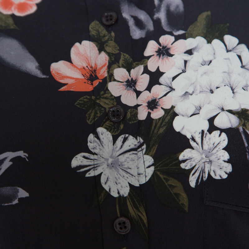 Equipment Britten Navy Blue Floral Printed Silk Belted Maxi Dress L