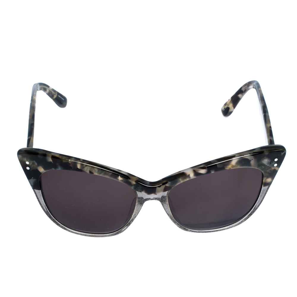 

Erdem x Linda Farrow Marble & Grey Glitter / Brown 22 C3 Cat Eye Sunglasses