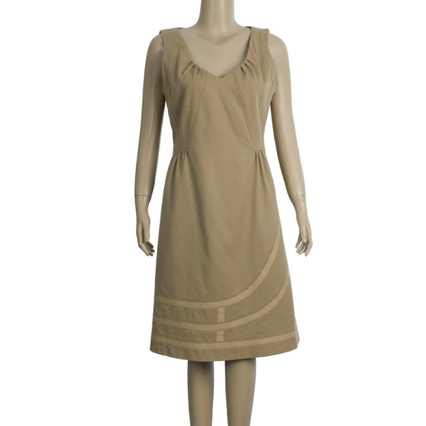 

Escada Sleeveless Shift Dress, Gold
