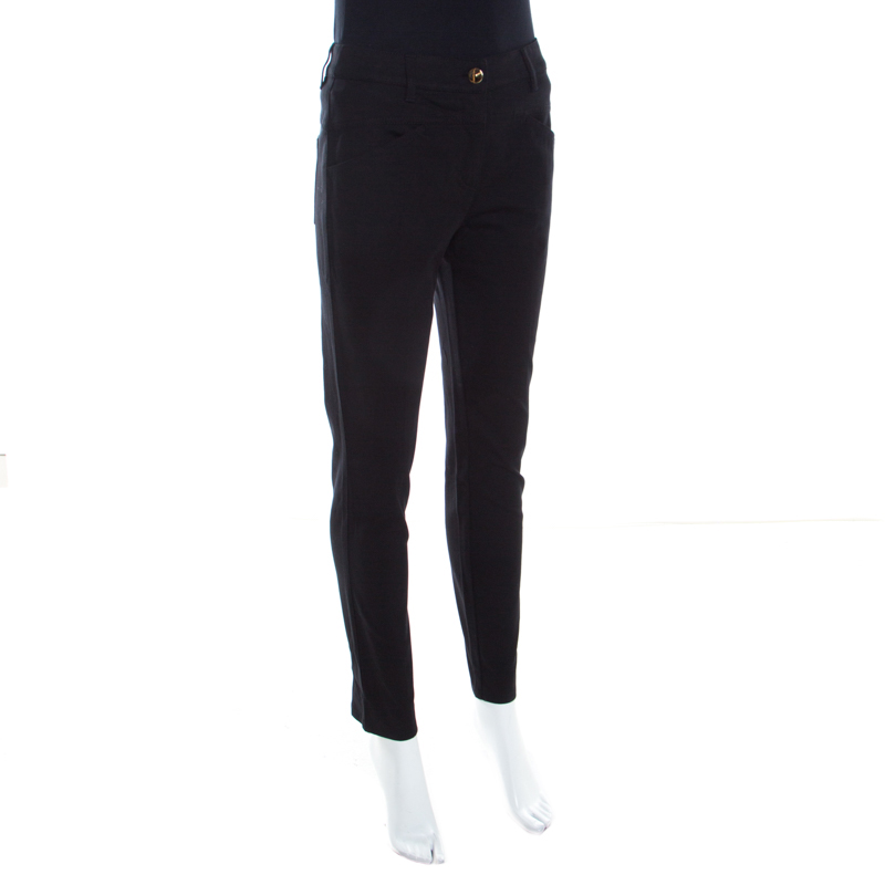 

Escada Black Stretch Denim Teresa Straight Leg Jeans