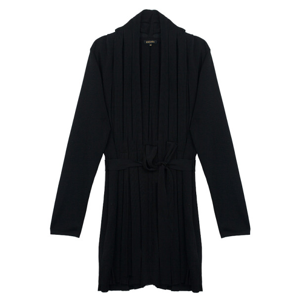 Escada Pleated Midi Cardigan M