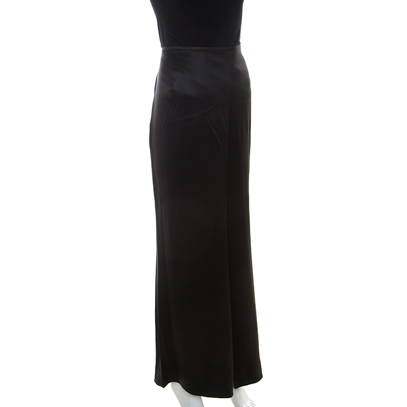 

Escada Black Silk Wide Leg Trousers