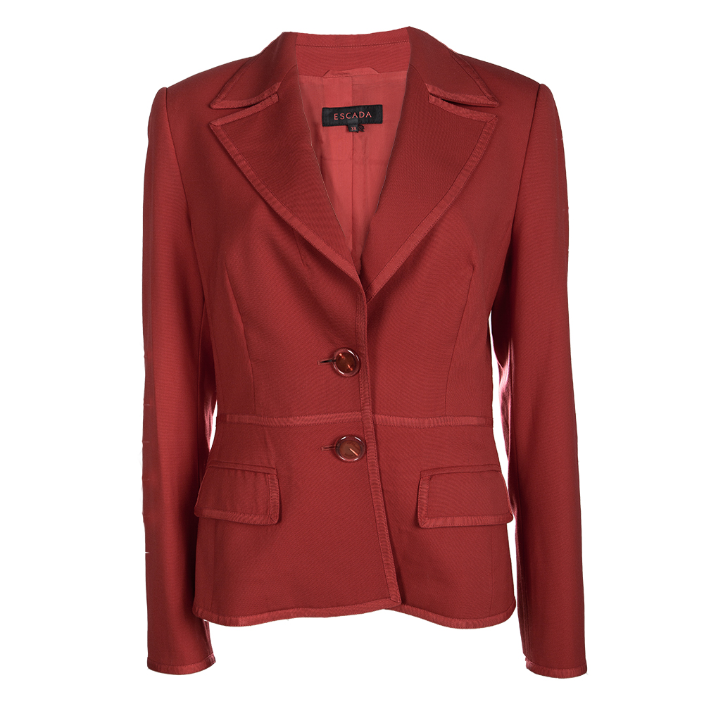 Escada Red Wool Blazer S Escada | TLC