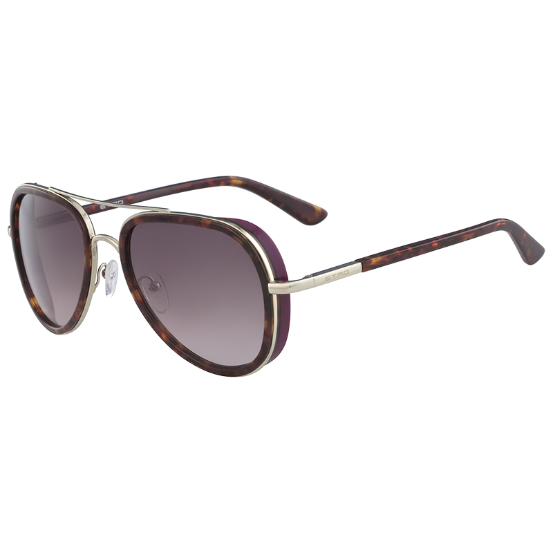 

Etro Purple Havana ET110S Aviator Sunglasses