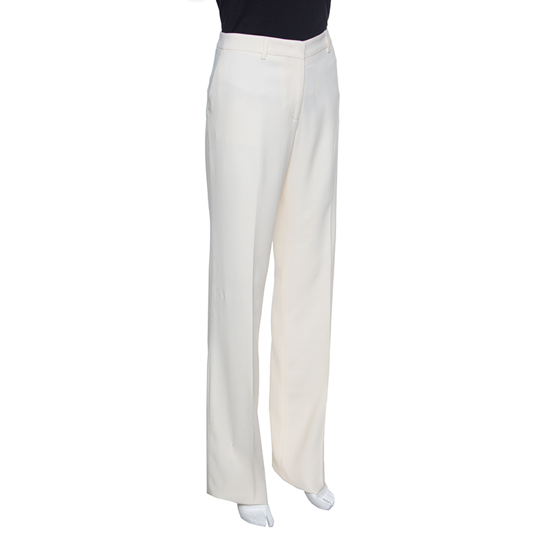 

Etro Cream Flared Bottom New Veronica Tailored Trousers