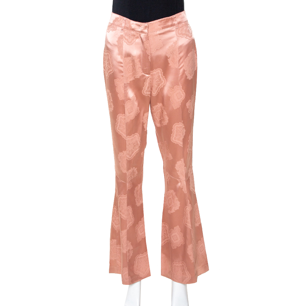 satin flare pants