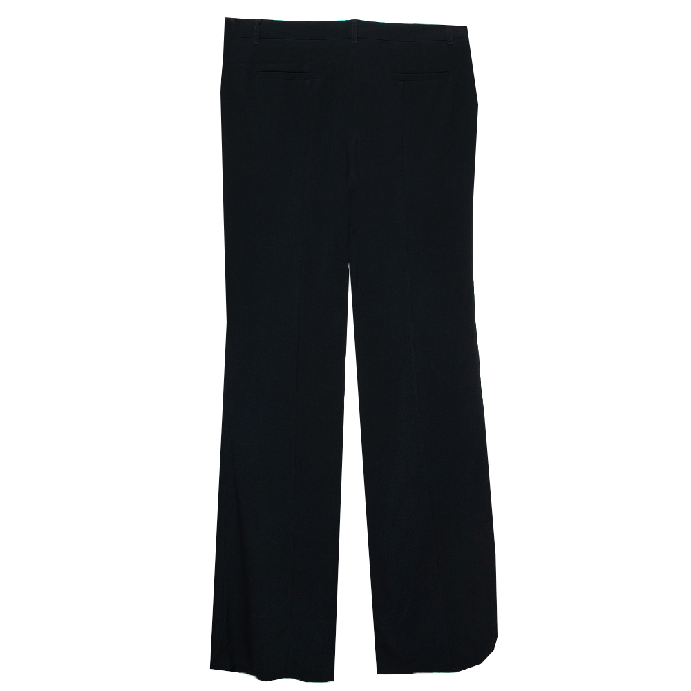 

Etro Black Crepe Straight Leg Trousers
