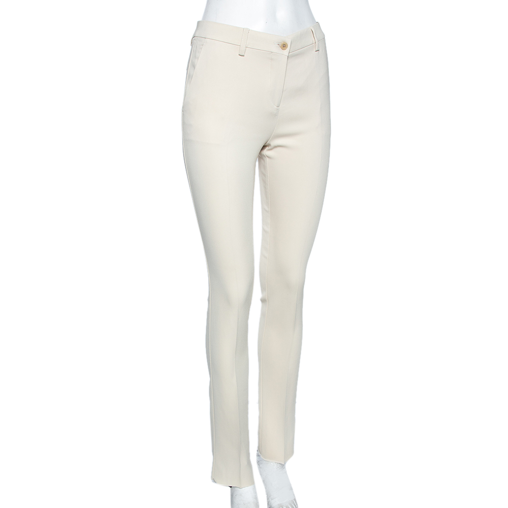 

Etro Cream Crepe Tailored Pants