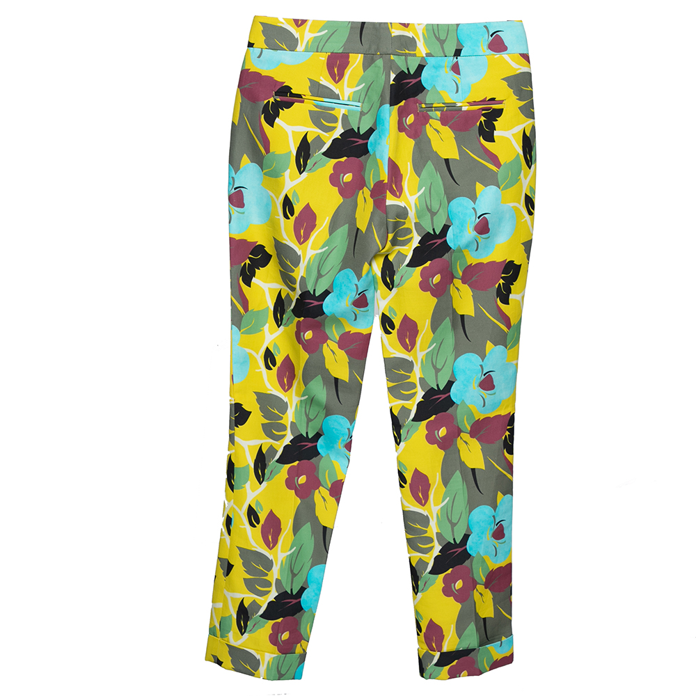 

Etro Multicolor Floral Printed Cotton Trousers