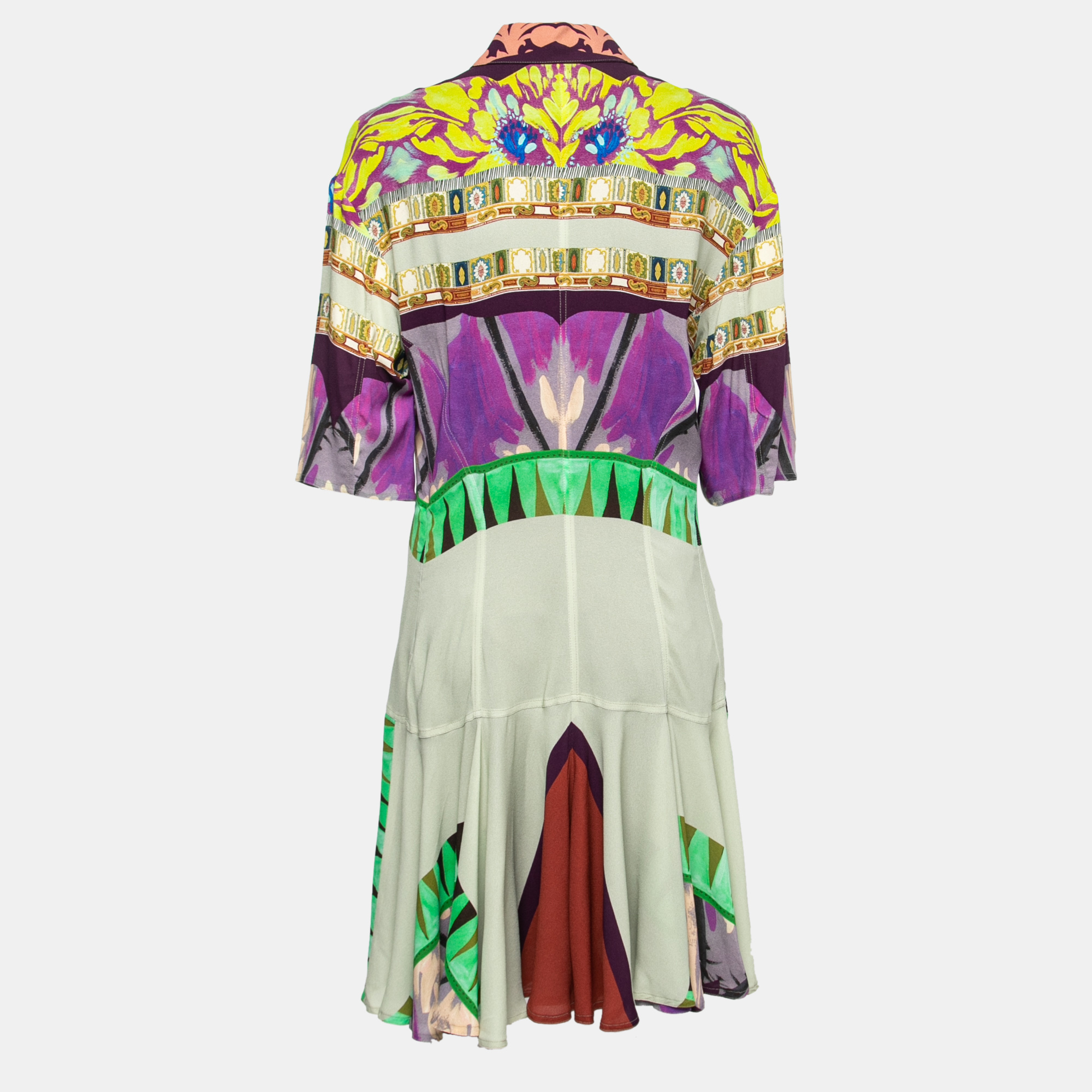 

Etro Multicolor Printed Crepe Tunic Dress