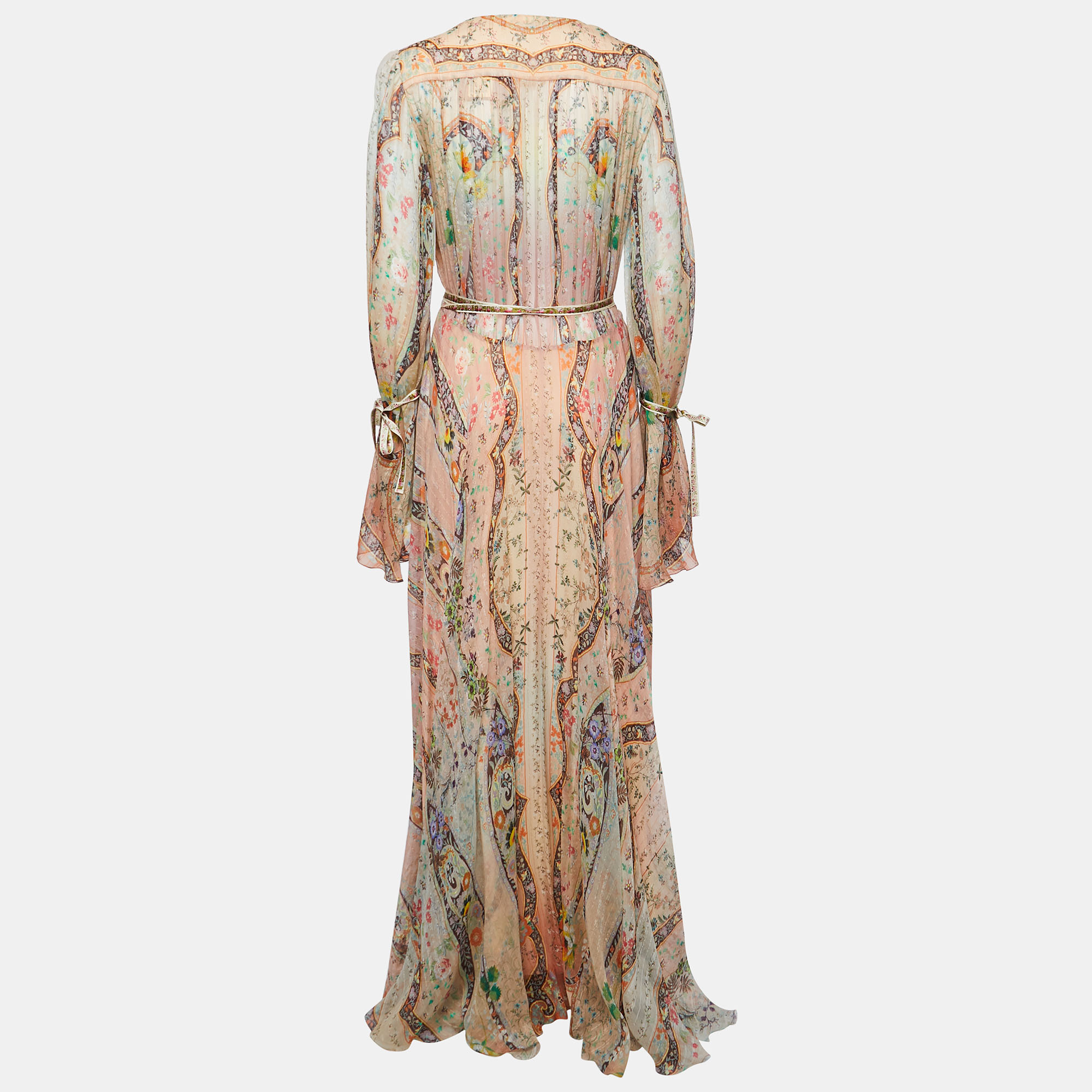 

Etro Multicolor Paisley Printed Silk Maxi Dress