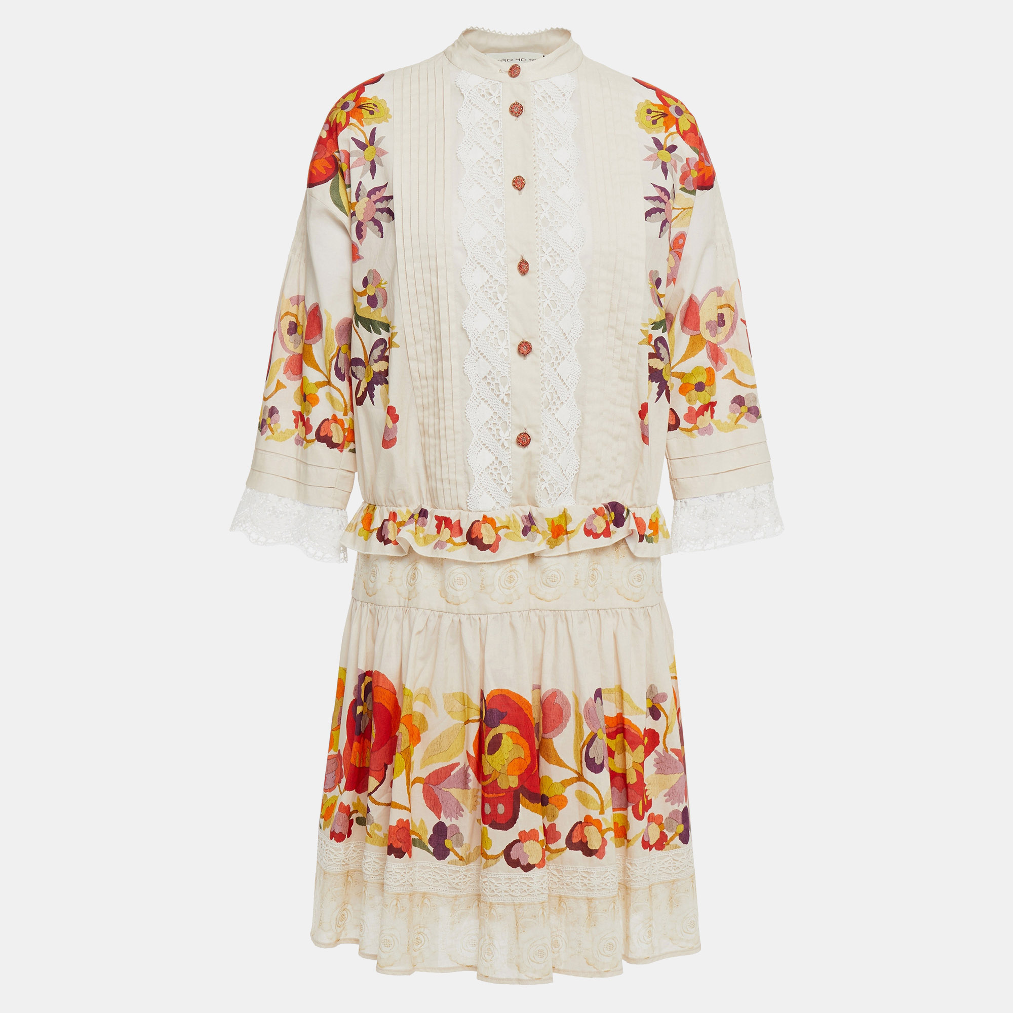 

Etro Cotton Mini Dress 48, Multicolor