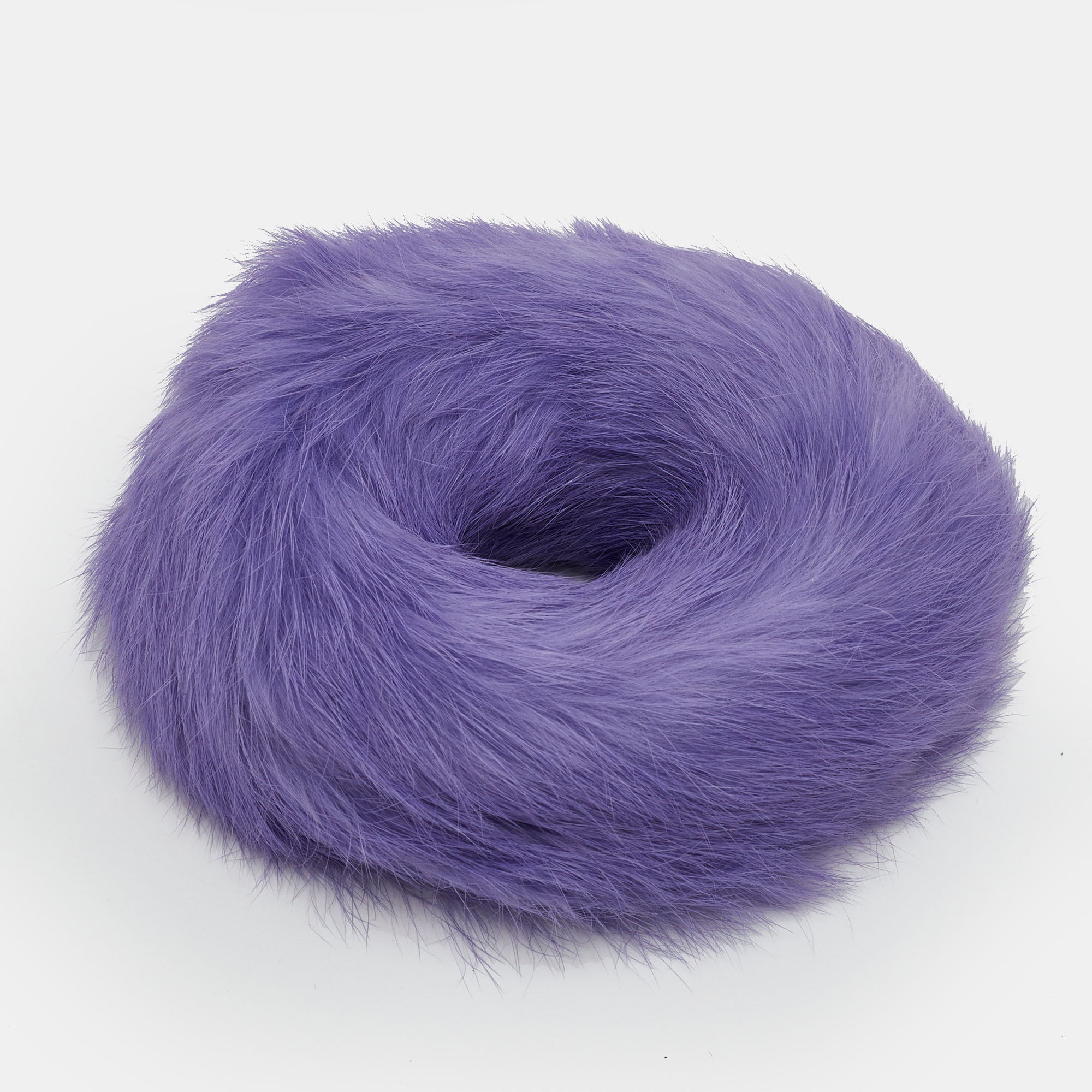 

Etro Purple Fur Scrunchie Hair Tie
